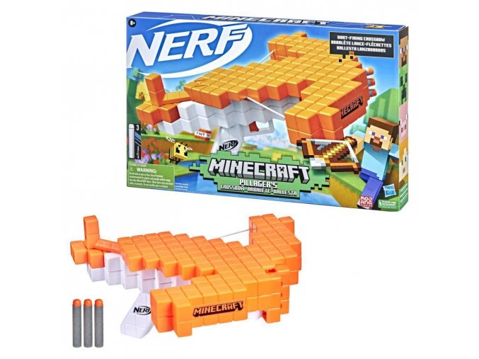 NERF pistole Minecraft pillagers crossbow