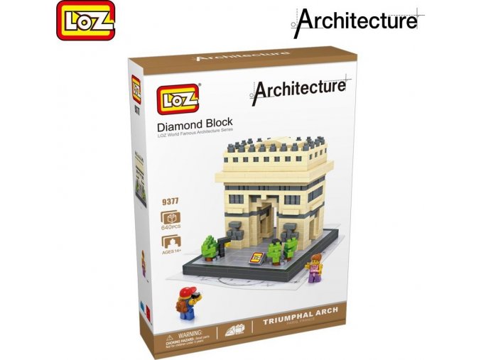 LOZ Architecture 3D stavebnice Vítězný oblouk