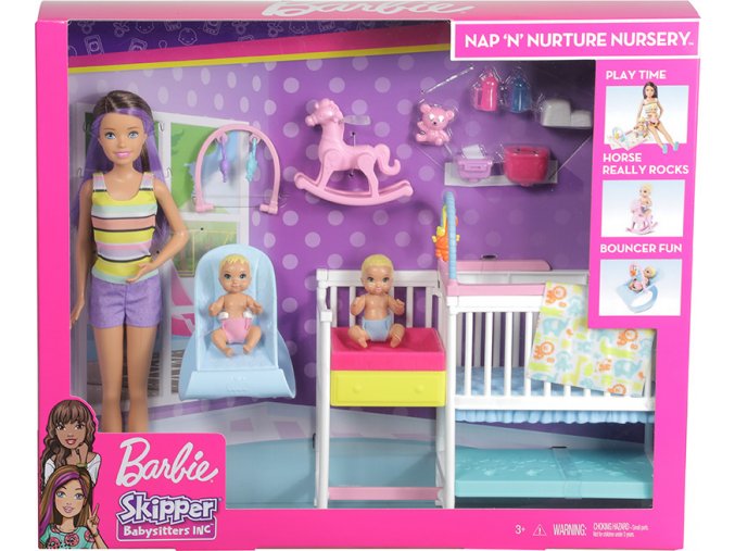 Barbie herní set dětský pokojík