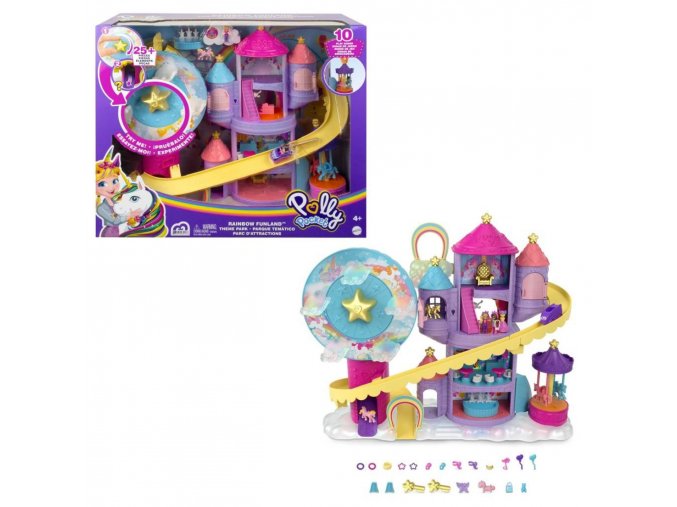 Polly Pocket Pollyville Duhový zábavní park