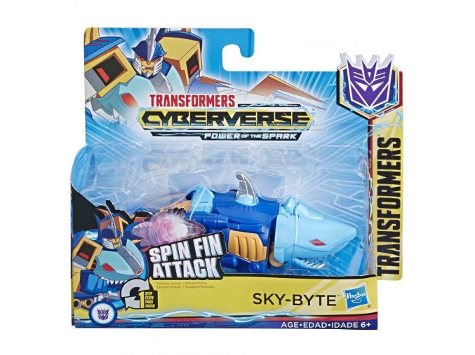 Transformers Cyberverse Sky Byte Spin Fin Attack figurka 1