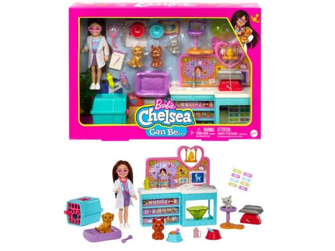 Barbie Chelsea Veterinářka herní set