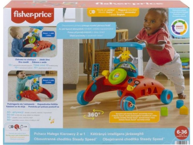 Fisher Price Oboustranné chodítko STEADY SPEED™ CZ