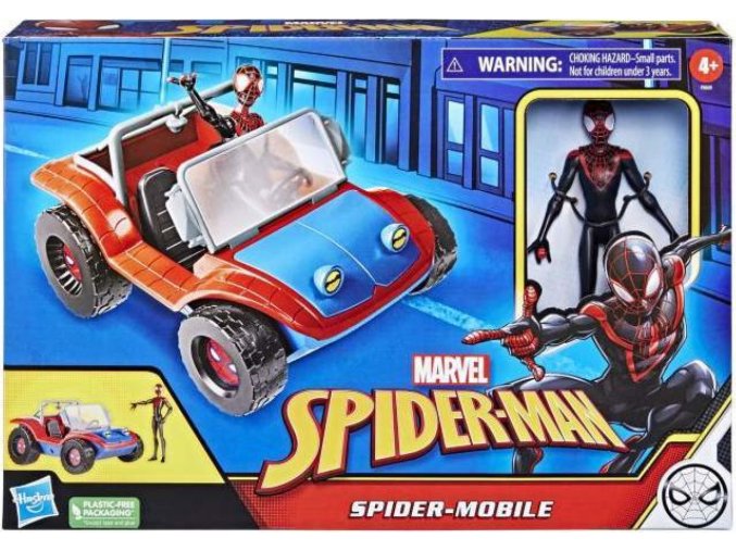 Spiderman Miles Morales figurka s autem Spider-Mobile