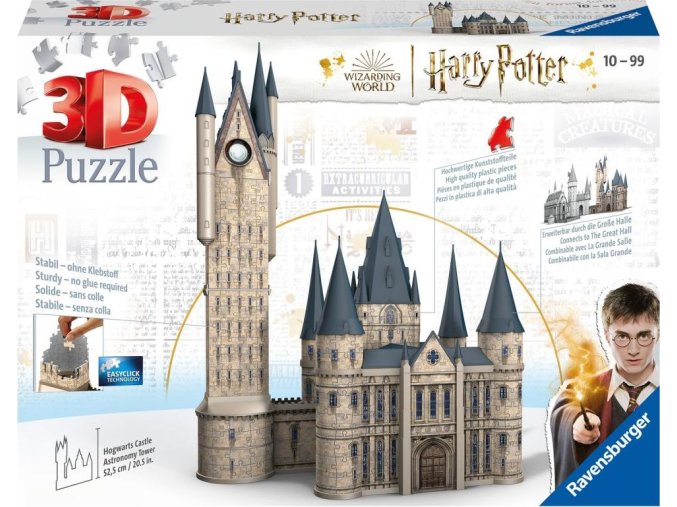 Ravensburger 11277 puzzle 3D Harry Potter: Bradavický hrad - Astronomická věž 540 dílků