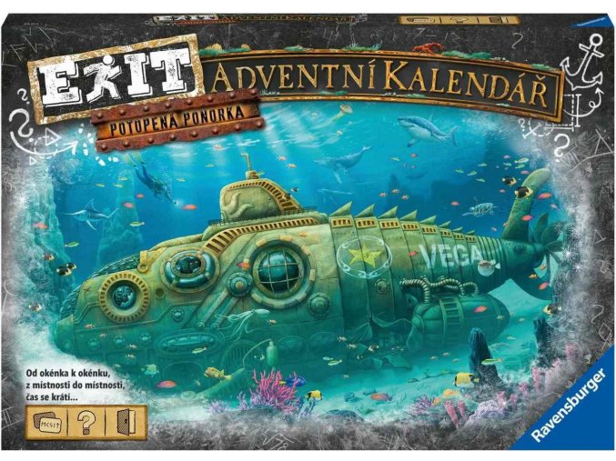 Ravensburger 20077 Exit Adventní kalendář Ponorka