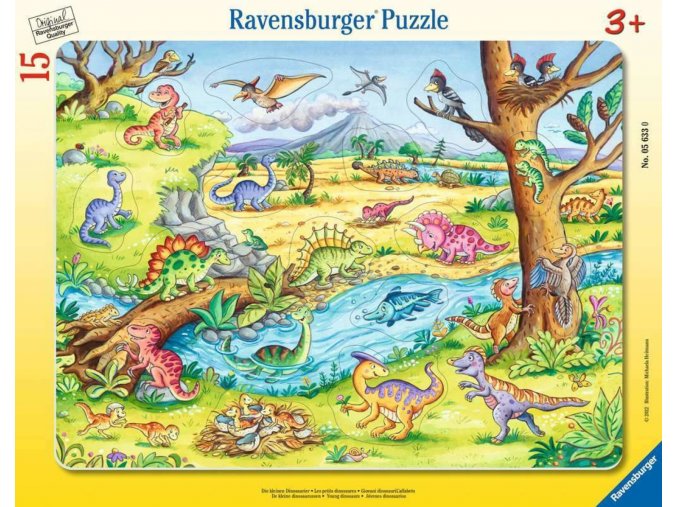 Ravensburger 05633 Puzzle Malí dinosauři 15 dílků