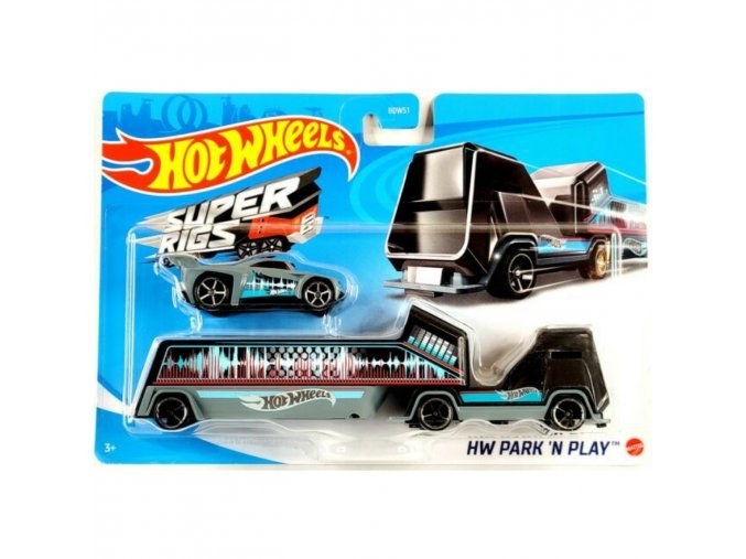 Hot Wheels Náklaďák HW Park n Play Black