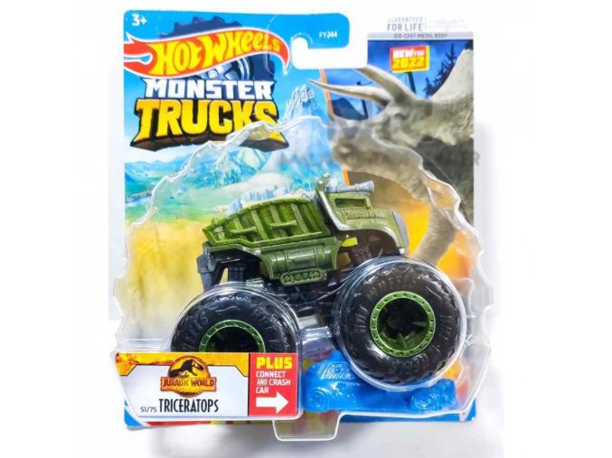 Hot Wheels Monster Trucks Kaskadérské kousky Triceratops