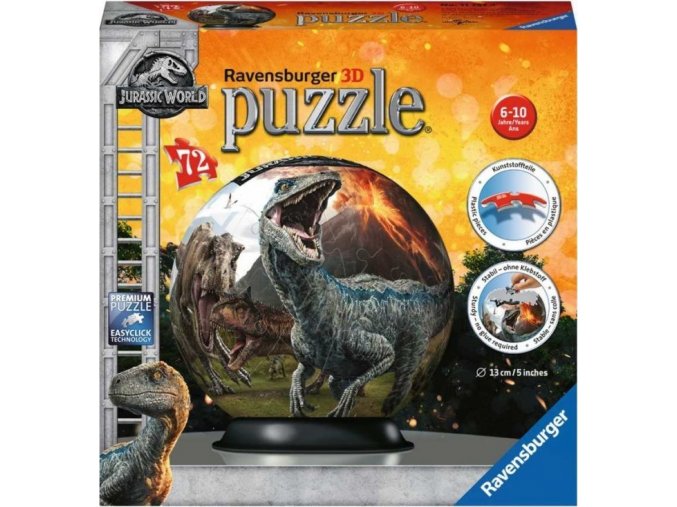 Puzzleball Jurský svět 72d. Ravensburger