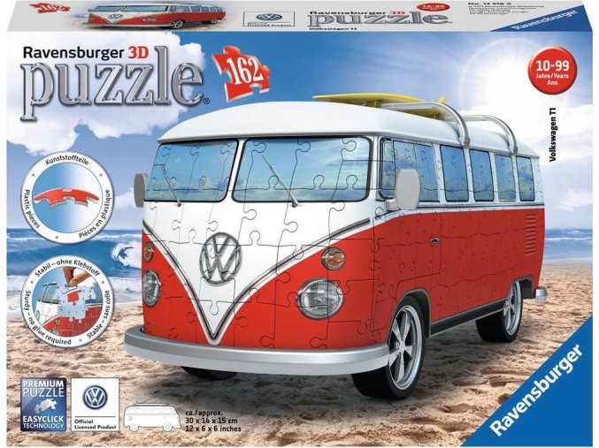 Ravensburger 12516 Puzzle 3D VW autobus 162d.