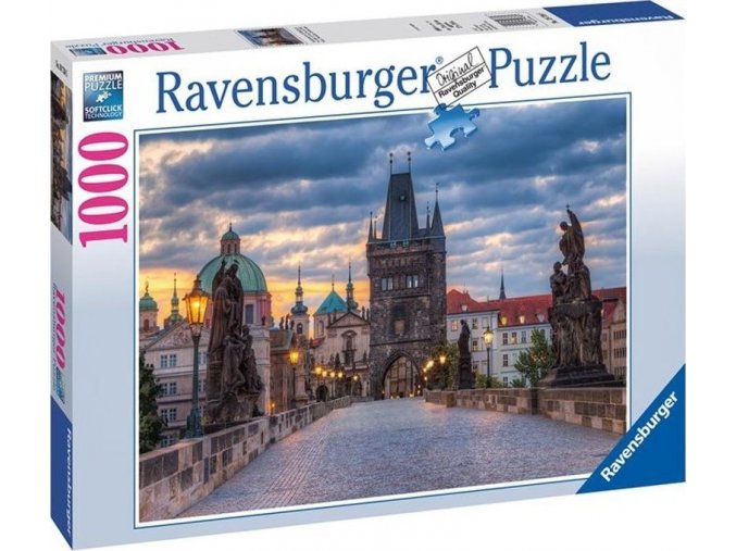 Ravensburger 19738 Puzzle Praha: Procházka po Karlově mostě 1000 dílků