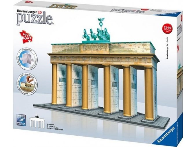 Ravensburger 12551 Puzzle 3D Brandenburská brána 324d.