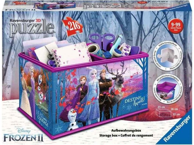 3D Puzzle Úložná krabice Frozen 216d. Ravensburger