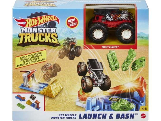 Hot Wheels Monster Trucks Startuj a tref se herní set