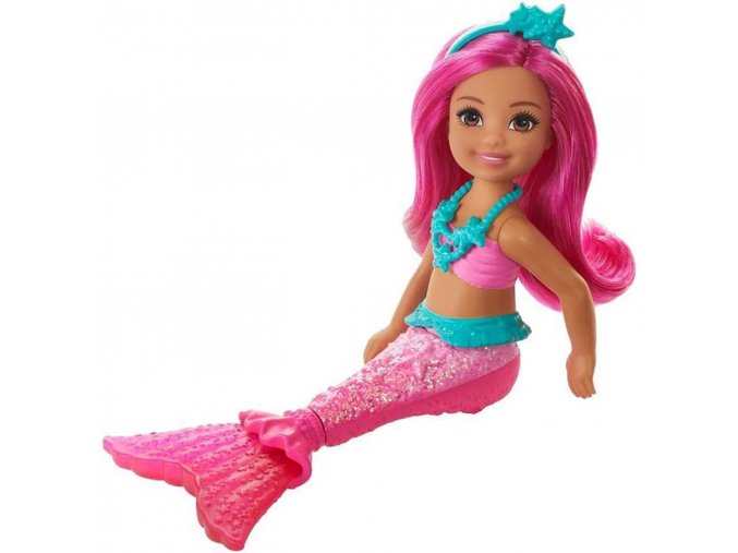 Barbie Dreamtopia Chelsea Mořská panna růžová