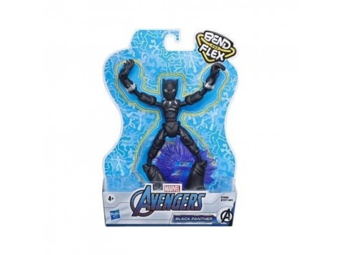 Avengers figurka Bend and Flex BLACK PANTHER