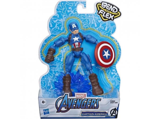 Avengers figurka Bend and Flex CAPTAIN AMERICA