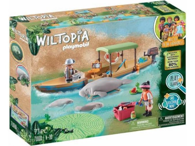 PLAYMOBIL® Wiltopia 71010 Výlet člunem za kapustňáky