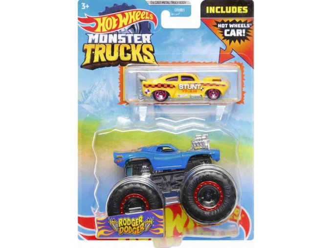 Hot Wheels® Monster Trucks s angličákem Rodger Dodger