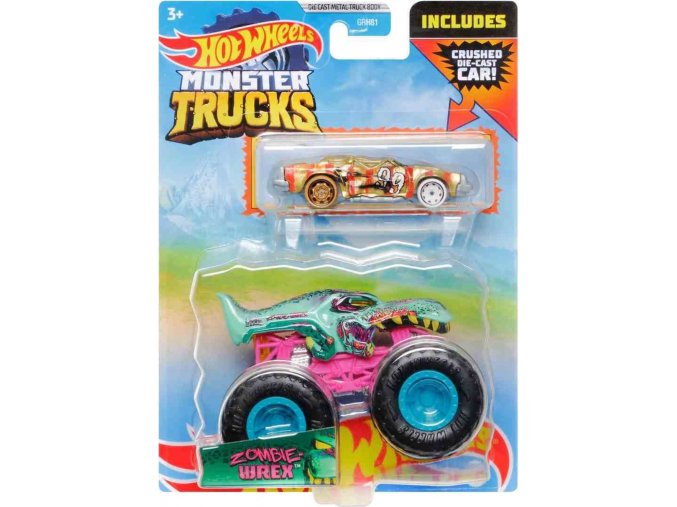 Hot Wheels® Monster Trucks s angličákem Zombie Wrex