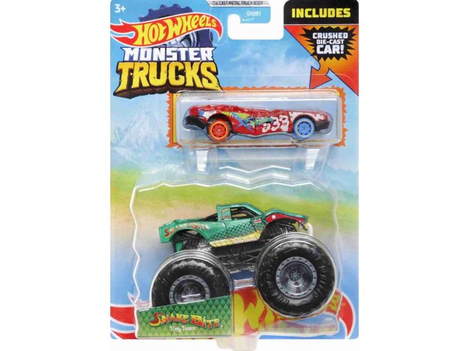 Hot Wheels® Monster Trucks s angličákem Snake Bite