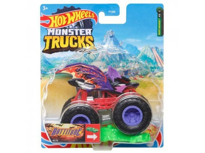Hot Wheels® Monster Trucks Kaskadérské kousky Battitude
