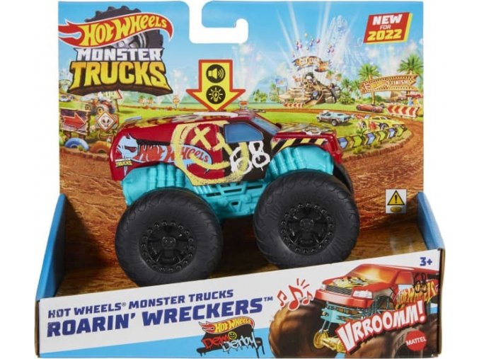 Hot Wheels® Monster Trucks Svítící a rámusící vrak DEMO DERBY