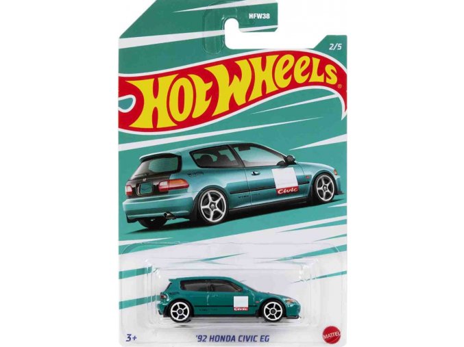 Hot Wheels tematické auto výroční ´92 HONDA CIVIC EG 2/5