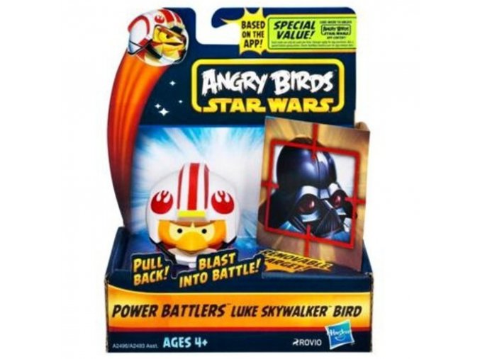 Star Wars Angry Birds natahovací míček s terčem, Luke Skywalker