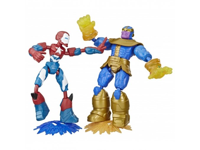 Avengers figurka Bend and Flex duopack IRON PATRIOT vs THANOS