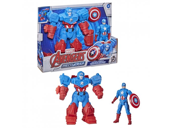 Avengers Mech Strike figurka deluxe 15 cm Captain America