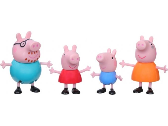 Prasátko Peppa Peppina rodinka sada 4 figurek Klasická sada, F2190