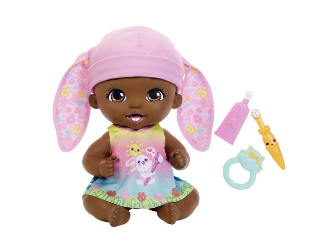 Mattel My Garden Baby™ Králičí miminko a první zoubky černoška, HGC11