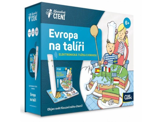 Kouzelné čtení Elektronická tužka 2.0 s knihou Evropa na talíři