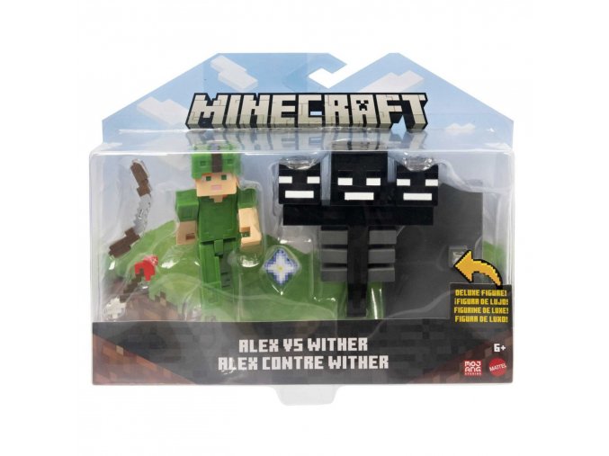 Minecraft 8 cm figurka dvojbalení ALEX vs WITHER