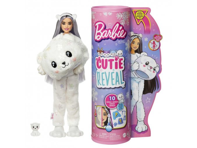 Barbie Cutie Reveal Zimní série Lední medvěd