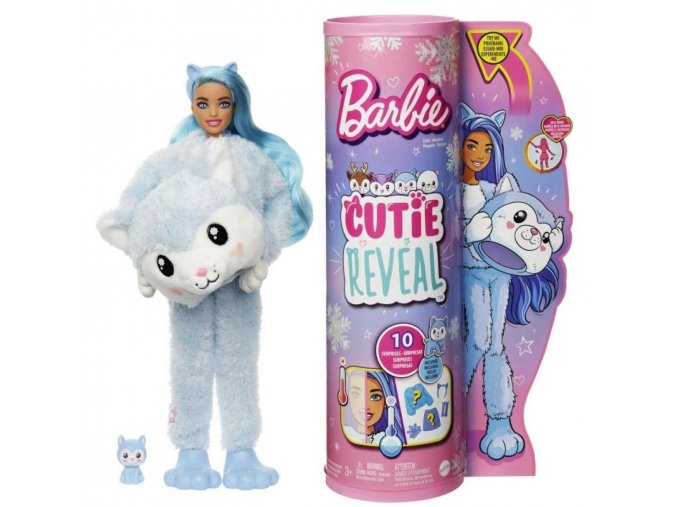 Barbie Cutie Reveal Zimní série Husky