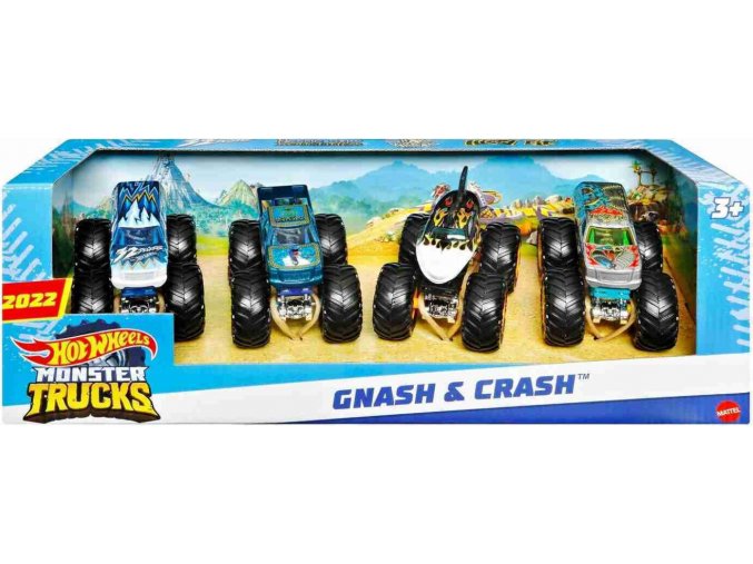 Hot Wheels® Monster Trucks GNASH & CRASH