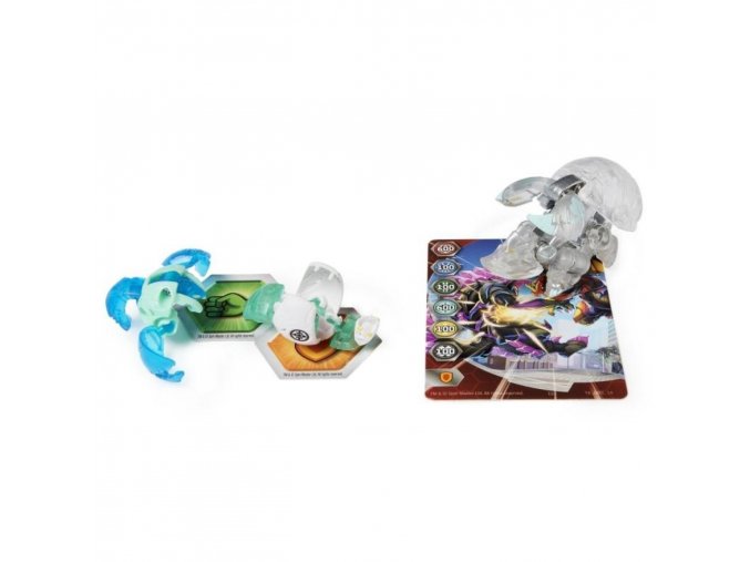 Bakugan Trojbalení s True Metal figurkou S4 Colossus x Nano Riptide x Nano Siphon