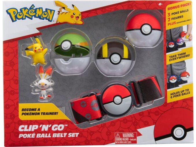 Pokémon Clip 'n' Go Poke Ball set s opaskem