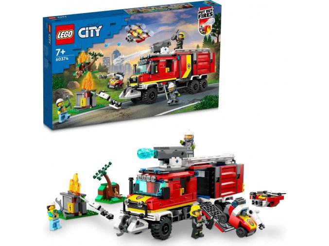 LEGO® City 60374 Velitelský vůz hasičů