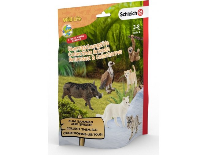 Schleich 87956 Sáček s překvapením - africká zvířátka L, série 4