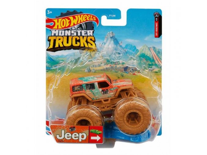 Hot Wheels Monster Trucks kaskaderske kousky Jeep 099 1