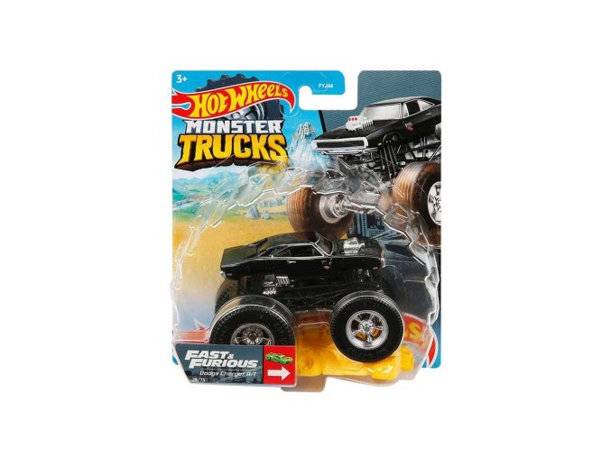 Hot Wheels Monster Trucks Fast Furious Dodge Charger 1