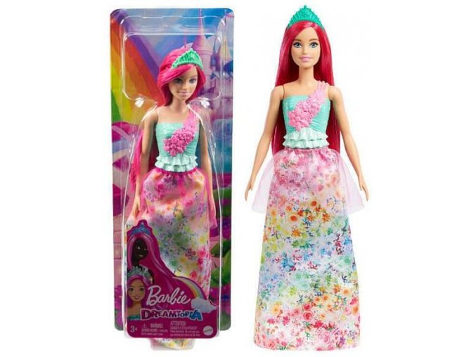 barbie dreamtopia panenka princess tmave ruzove vlasy 1