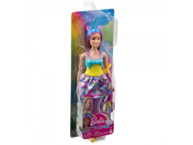 barbie dreamtopia panenka jednorozec modrofialove vlasy 1