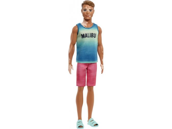 Barbie Ken Fashionistas Puppe im „Malibu“-Tanktop, Vitiligo