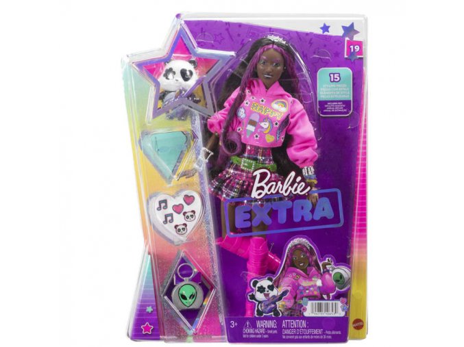 Barbie panenka Extra Doll 19 Pop Punk 1