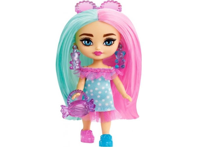 Barbie Extra Mini Minis Doll - Turquoise / Pink Candy